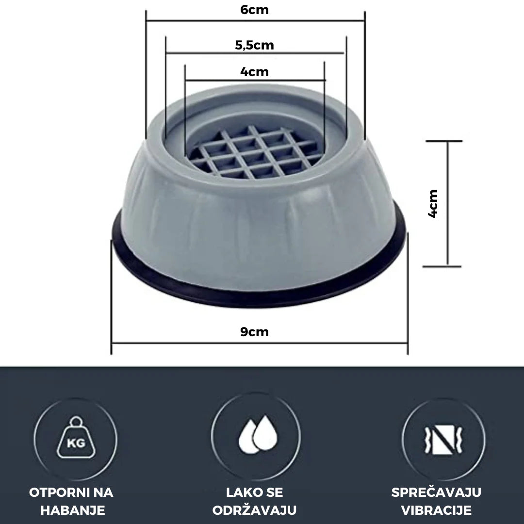 Anti-vibracioni podmetači za veš mašinu – tiše pranje, stabilnija mašina